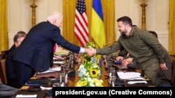 Президент Украины Владимир Зеленский и президент США Джо Байден в Белом Доме, Вашингтон, 21 сентября, 2023 года