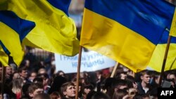 Митинг в одном из украинских городов