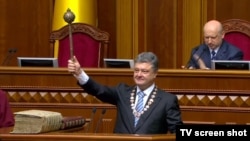 Петр Порошенко на церемонии вступления в должность президента Украины