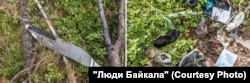 На месте авиакатастрофы остались фрагменты самолёта и вещи пассажиров. Во время жёсткой посадки со многих слетела обувь, выбирались из леса босиком