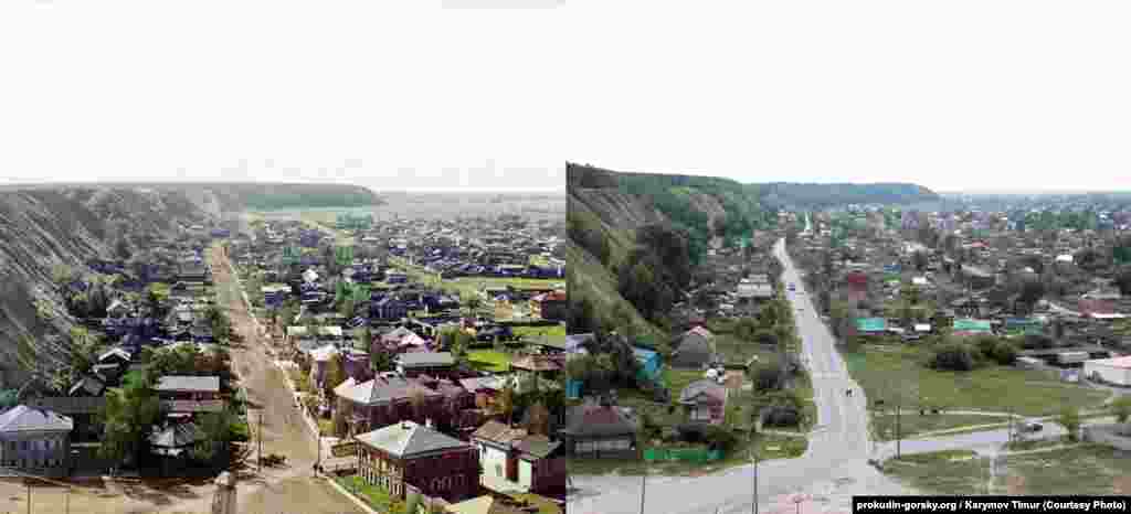 Тобольск, вид с крыши городского собора. 1912/2012.