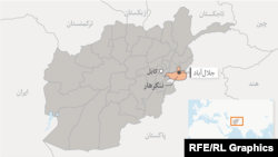 Afghanistan -- East Afghanistan province Nangarhar full map نقشه ننگرهار graphic, 26 October 2016