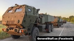 Реактивные системи залпового огня HIMARS. Запорожское направление. Фото Генштаба ВСУ, обнародованное 4 июля 2022 года 